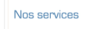 Page : Nos services